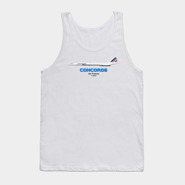 Concorde - Air France Tank Top by TheArtofFlying